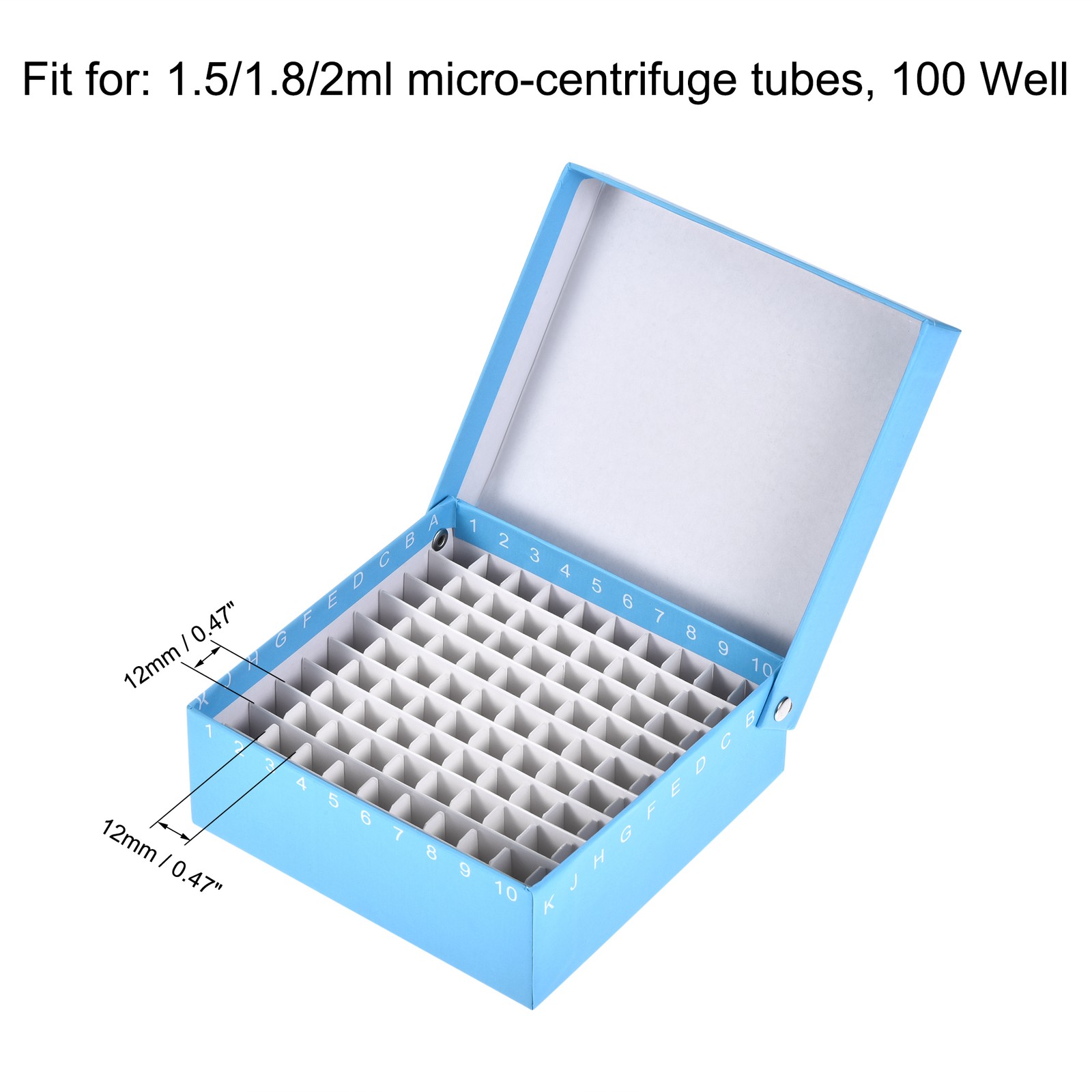 6pack Centrifuge Tube Freezer Storage Box 100 Places Waterproof Cardboard