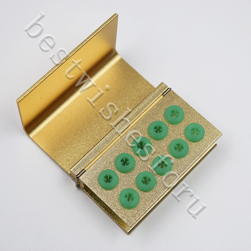 Dental Clinic Speed Carbide Burs FG RA Latch Type With 10 Silicon Block Holder