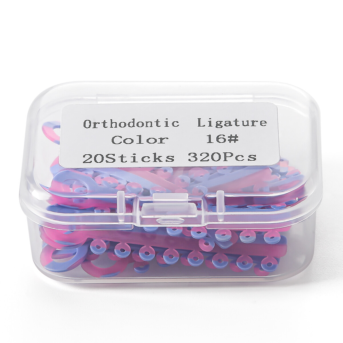 Dental Orthodontic Elastic Ligature Ties Rubber Bands Single/Double Color Brace