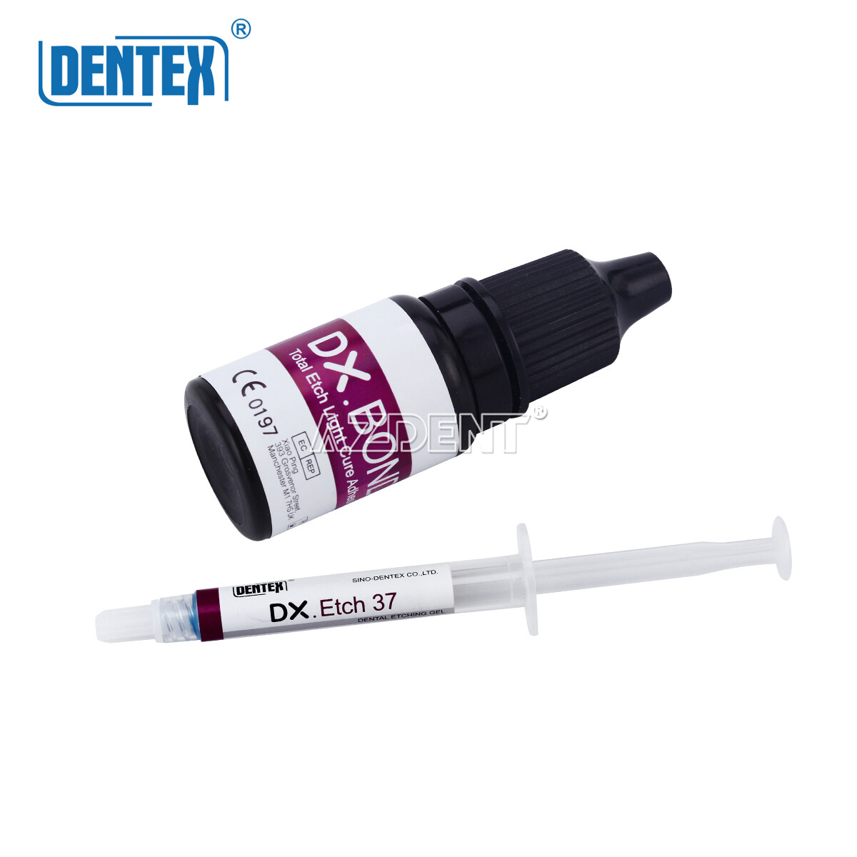DENTEX Dental Universal Total Etching Adhesive Light Cure Composite Resin Kit
