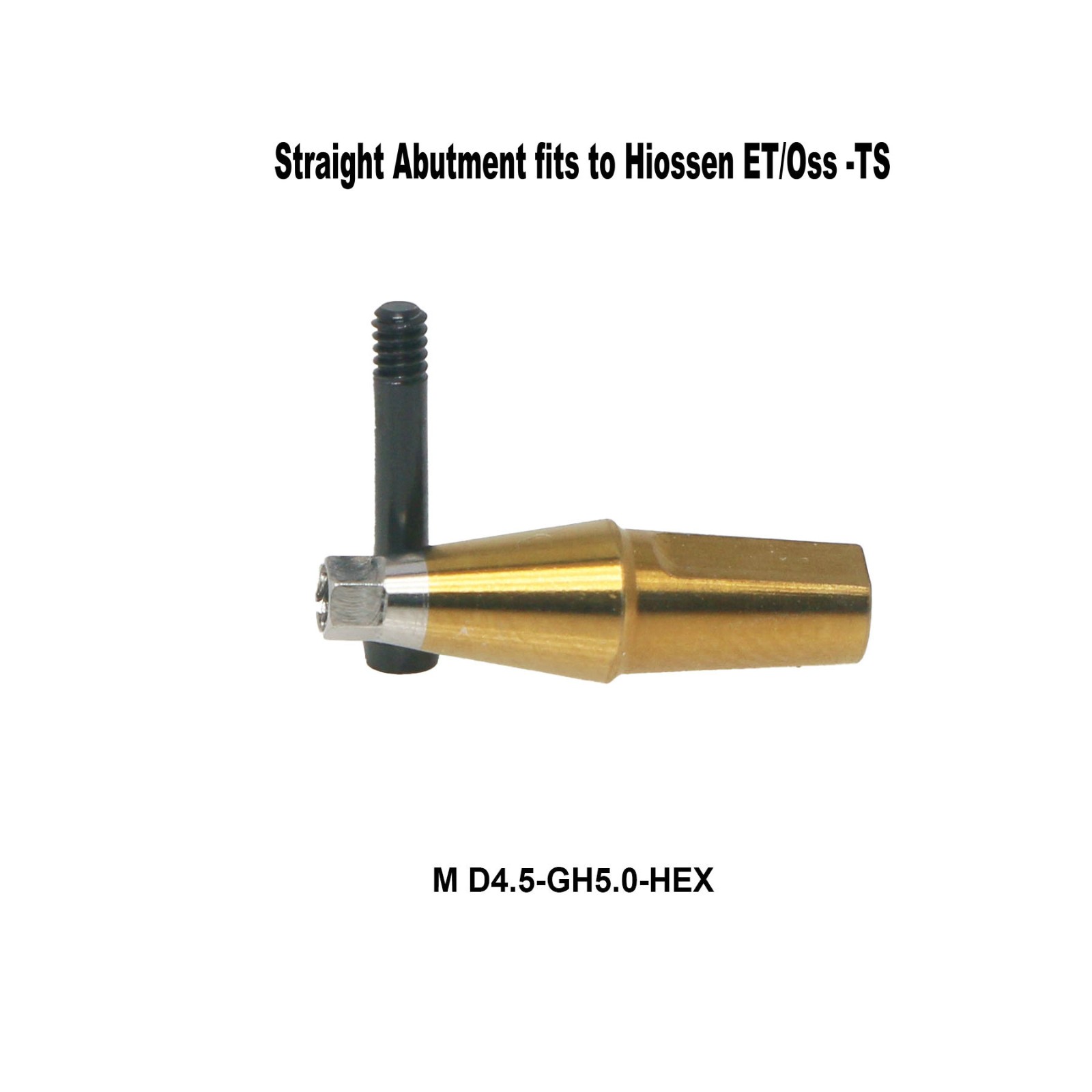 US Titanium Straight Abutment Hex For Hiossen ET Osstem TS Mini Regular Platform