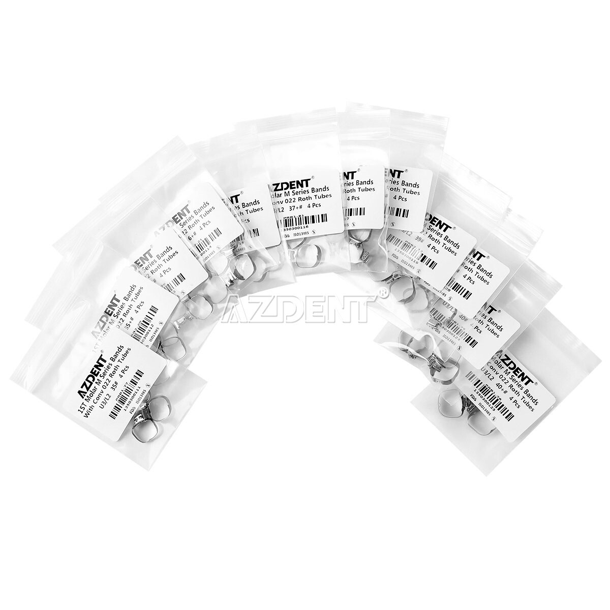 1st Molar Dental Orthodontic Buccal Tube Bands Roth 0.022″ Convertible 35#-40+#