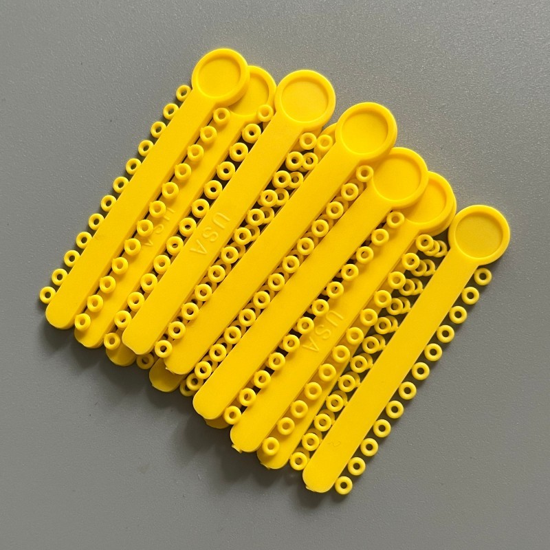 Dental Orthodontic Elastic Ligature Tie&Long/Short/Continuous Power Chain Yellow