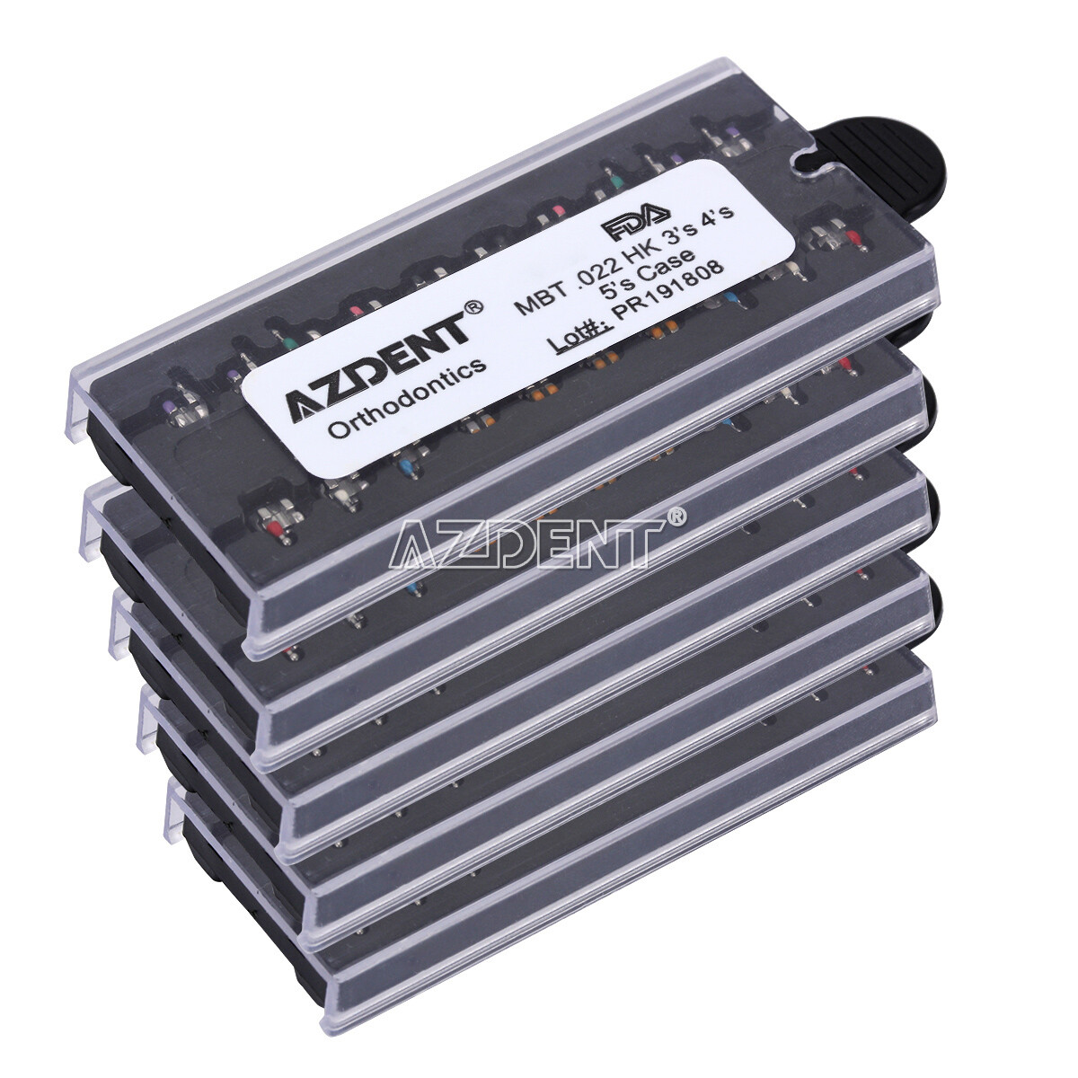 AZDENT Dental Orthodontic Monoblock MIM Bracket Braces Mini Roth/ MBT 018/ 022