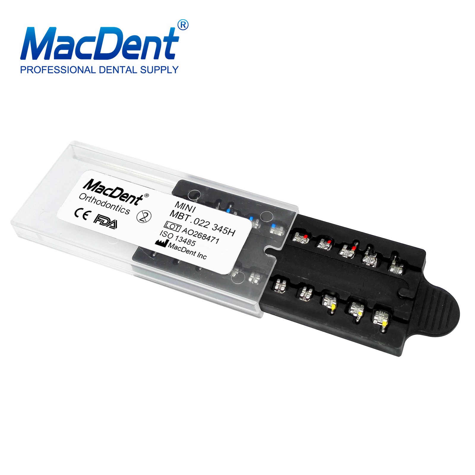 Dental Orthodontic MIM Monoblock Brackets Braces Mini Roth MBT 018/ 022