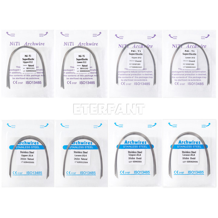 ETERFANT Dental Ortho Arch Wires Super Elastic NiTi/Stainless Steel Round US