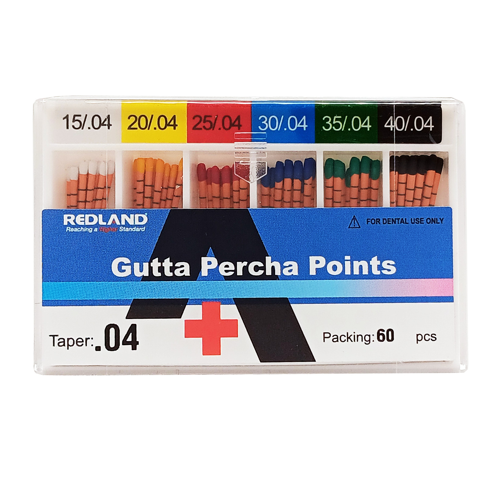 REDLAND MM Marked Endodontic Gutta Percha Point .02/.04/.06 Taper All Size 15-40