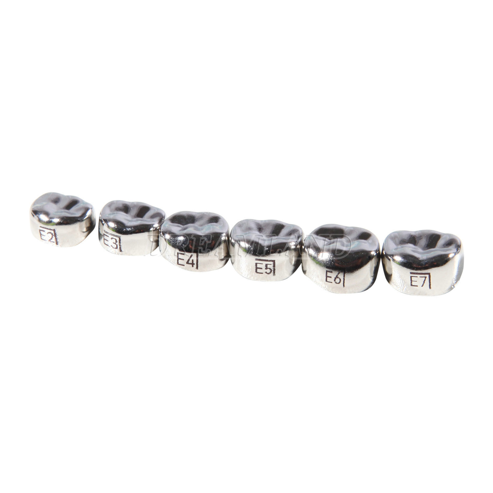48pcs Dental Kids Adult Crown Stainless Steel Primary Molar Crowns Pediatric