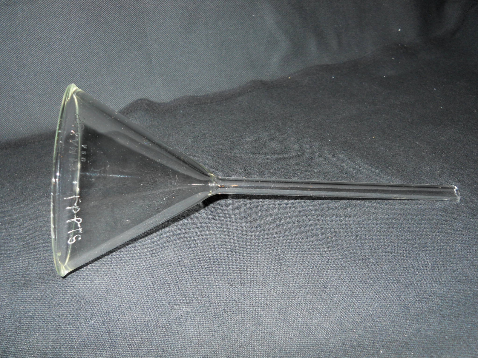 Kimble Kimax Glass 85mm ID Glass 58° Angle Plain Long Stem Filling Funnel 9mm OD