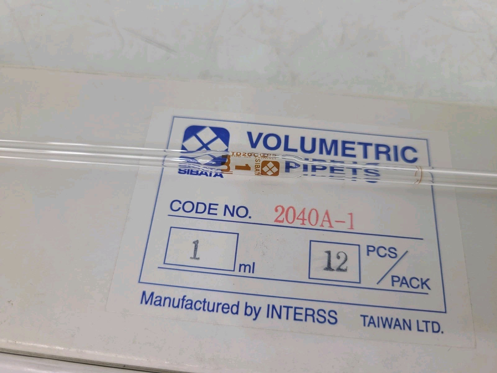 (NEW) SIBATA Volumetric Pipets Mixed Sizes Lot Of 1,2,5 mls