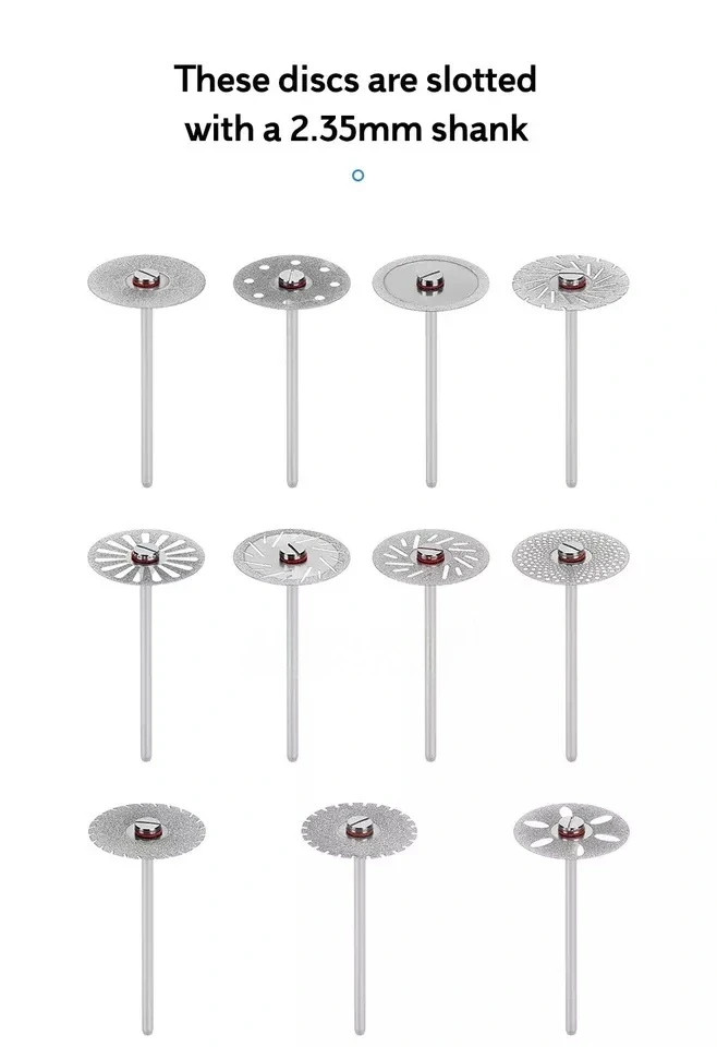 Dental Saw Diamond Disc Wheel Porcelain Teeth Cutting Polishing Discs 190/220mm
