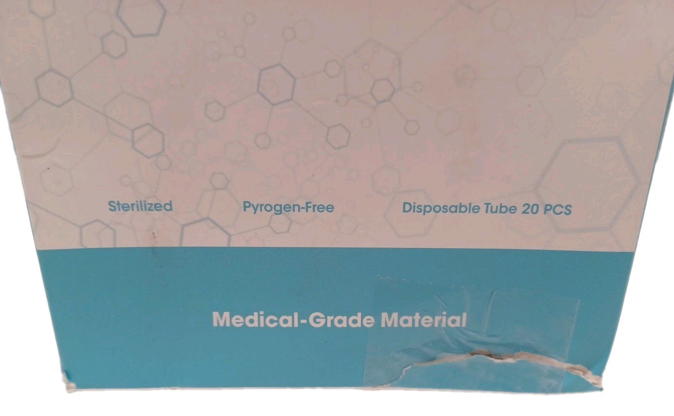 20 PACK Meterbox 10ml Tubes for System ACD and Gel Glass Tube Individual Wrapped