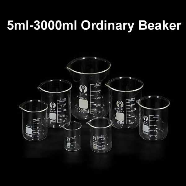 5ml-3000ml Glass Laboratory Handle Beakers High Chemistry stability Glassware