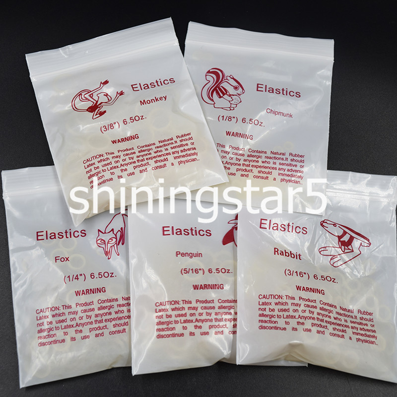 Dental Rubber Bands Orthodontic Elastics 3.5/5.0/6.5 oz 1/8 3/16 1/4 5/16 3/8