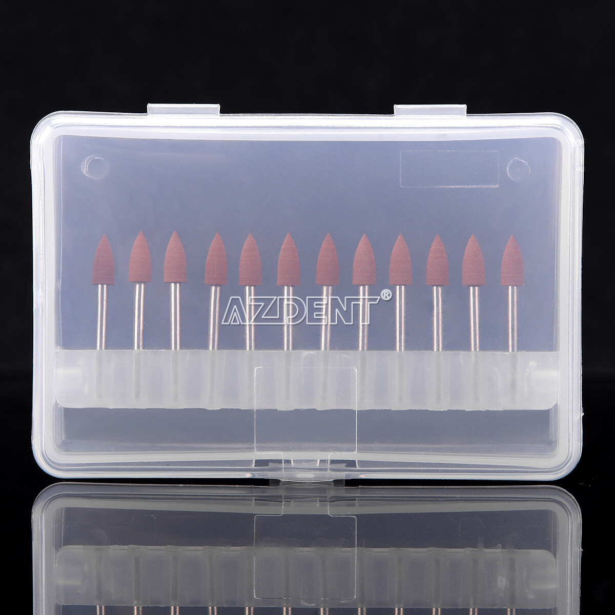 10packs Dental 0413 Brownie Polishers Bur FG 1.6MM Shank Mini Points AZDENT
