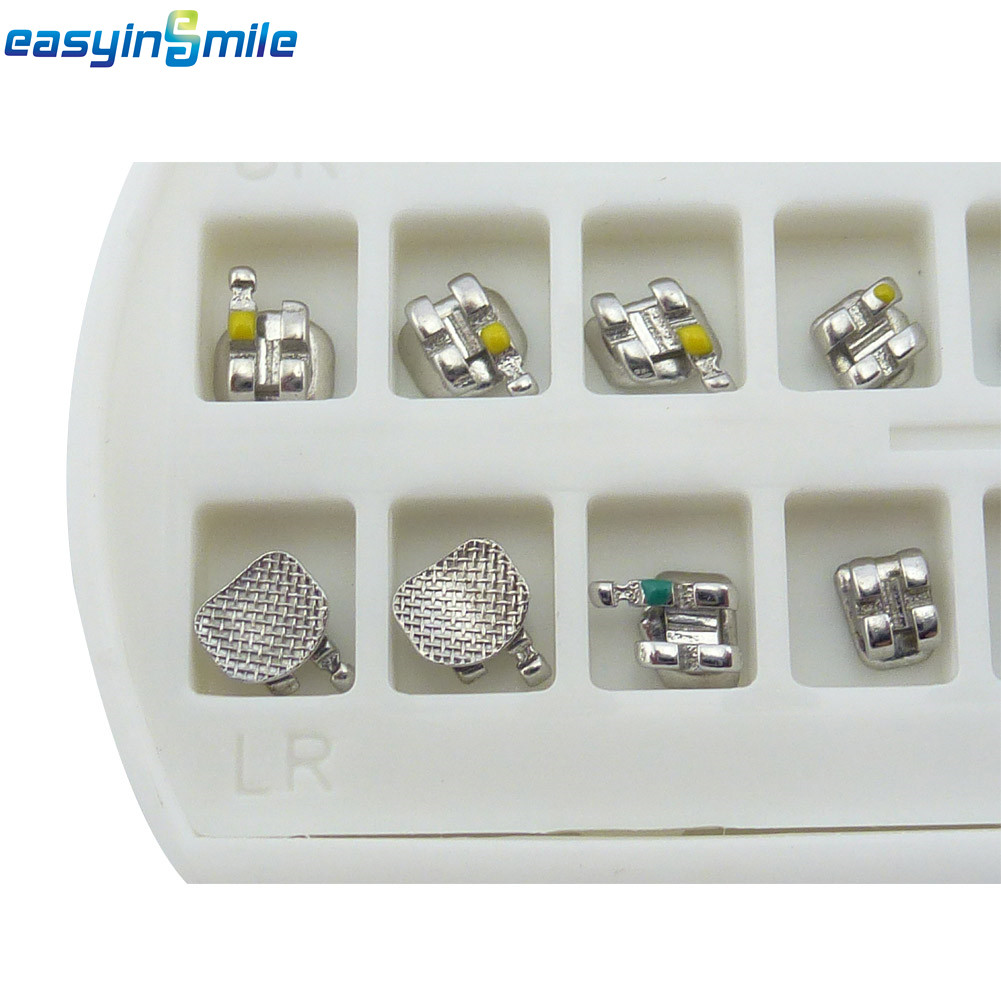 Dental Ortho Seli-Ligating Bracket Metal Brace Power Chains Elastic Ligature Tie