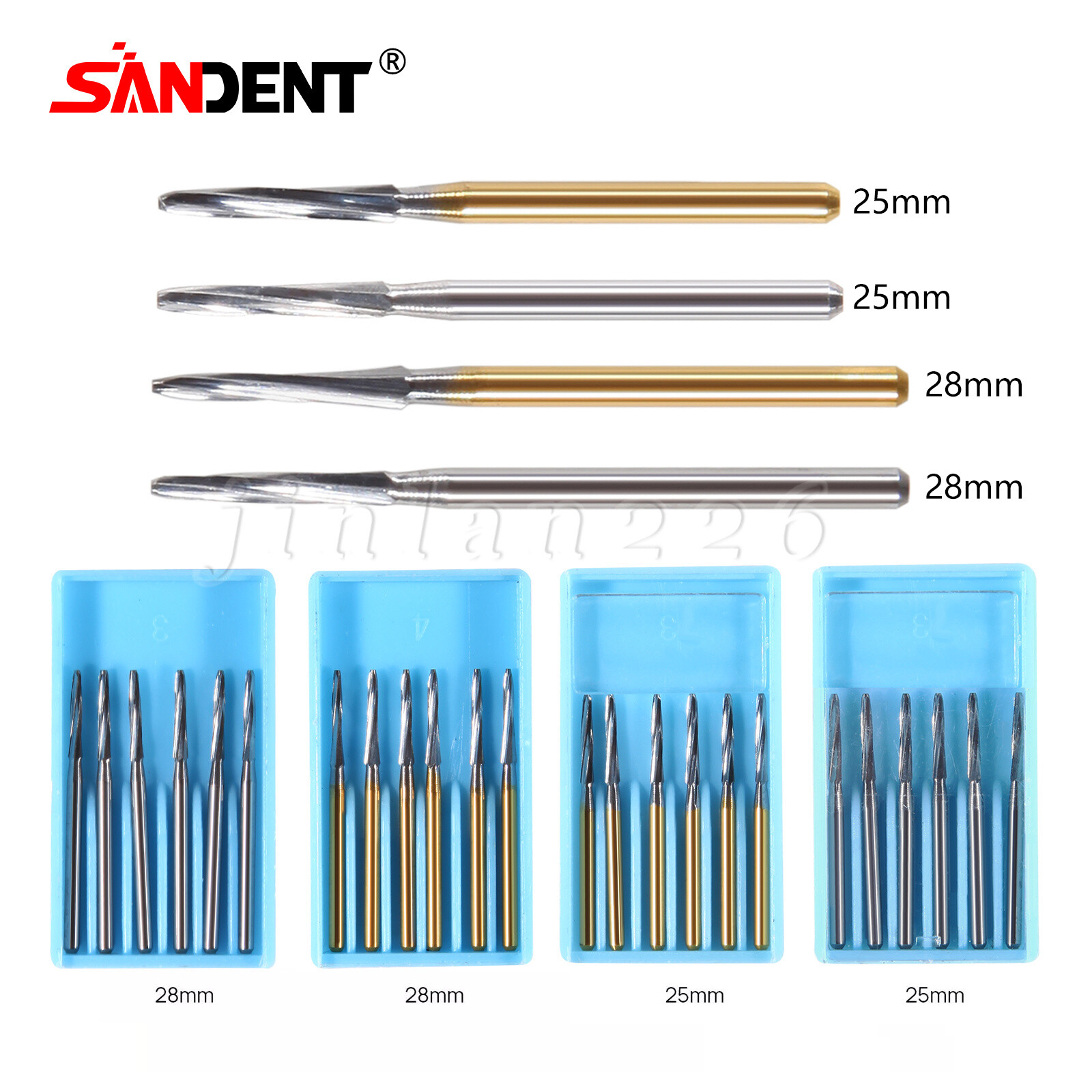 20 Types Dental Round Tungsten Carbide FG Bur For Surgical/ High Speed Handpiece