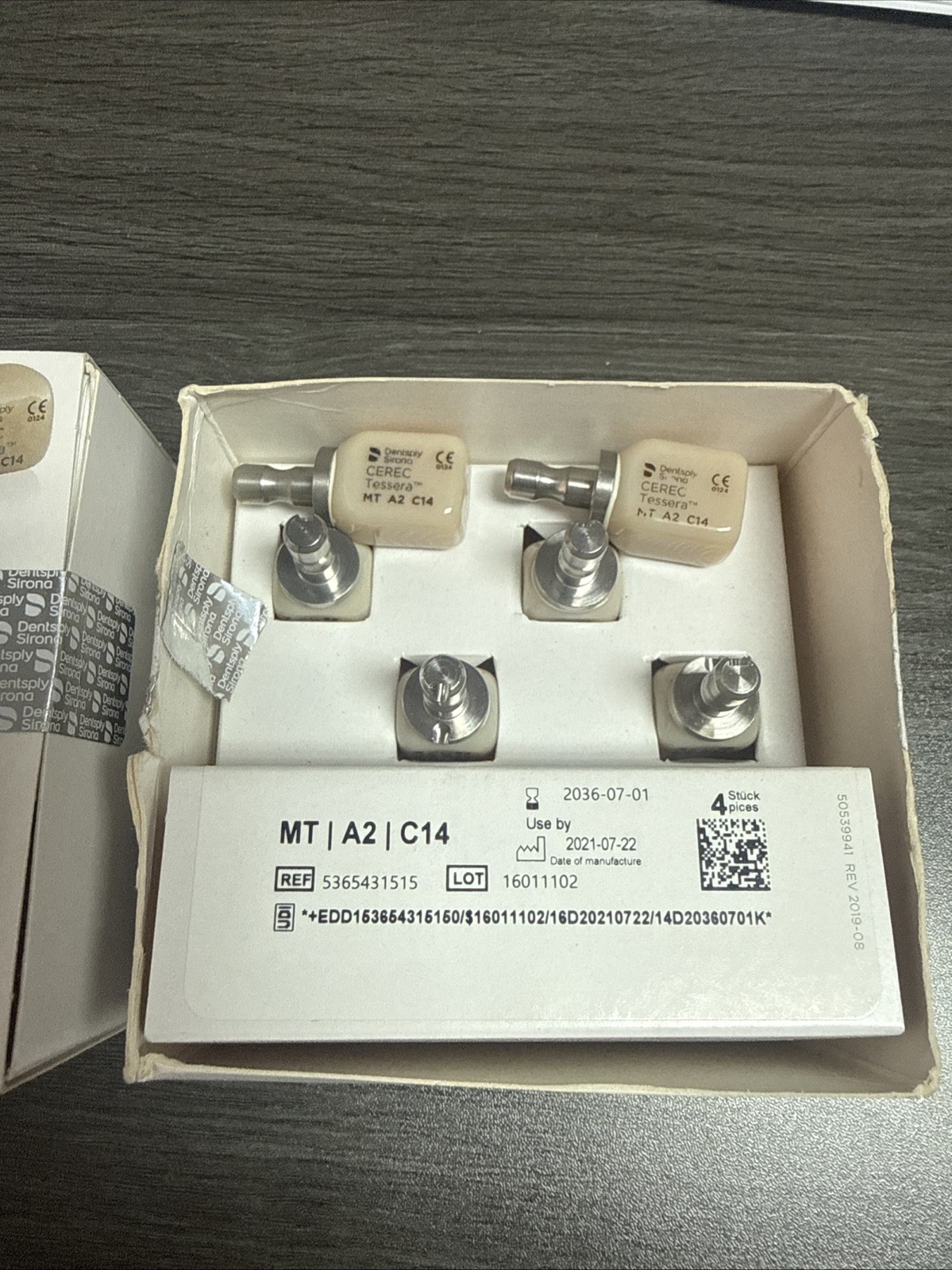 CEREC Dentsply Sirona Tessera – MT A2 / C14 – 10 Milling Blocks