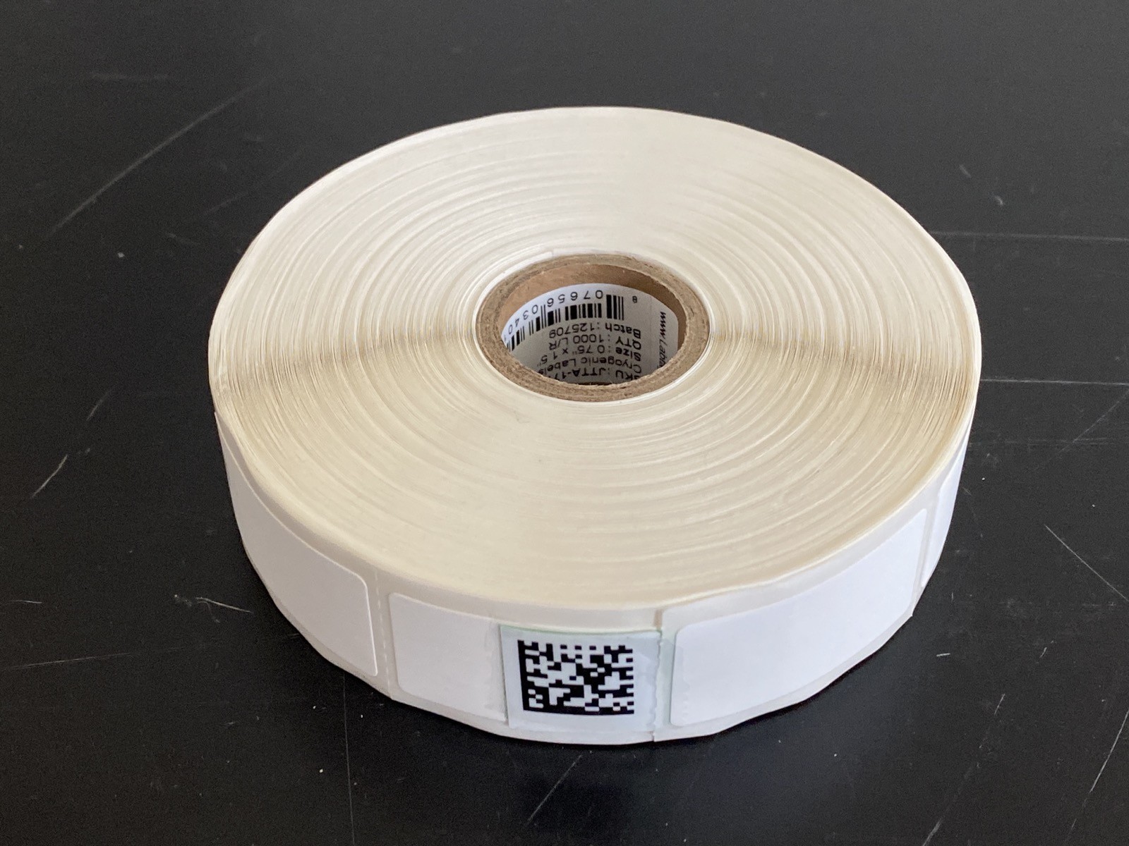 LABTAG Thermal Transfer Cryogenic Barcode Labels 0.75” x 1.25” JTTA-177C1-1WH