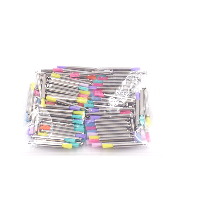PB300 Dental Prophy Brush Multity Color Polishing Removal Single Use Flat Brush