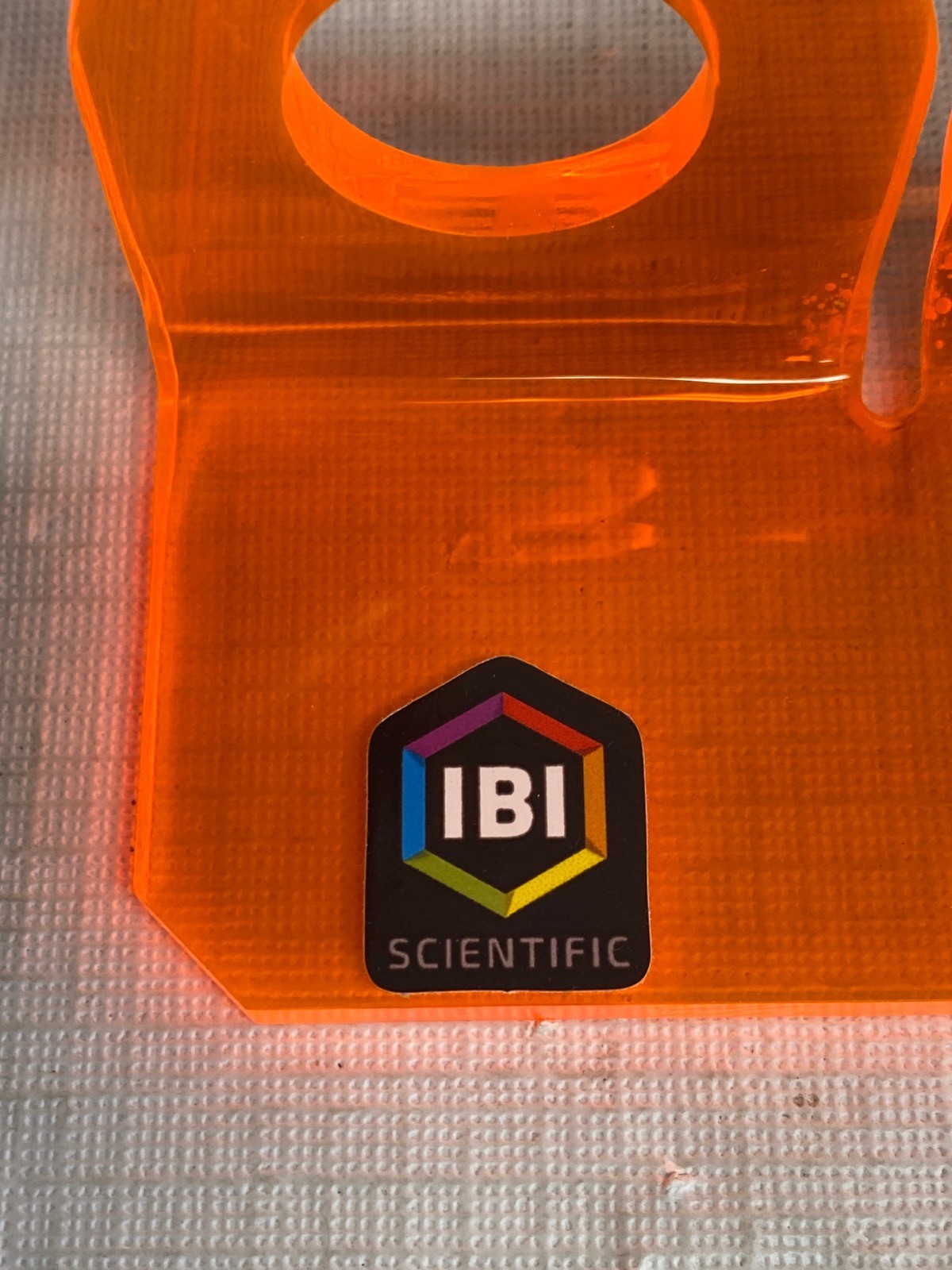 (2) IBI SCIENTIFIC 4-Place Hanging Pipette Stand w/ Filler on Left Side Orange