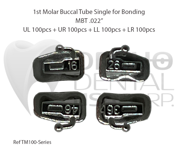 400 – 1,200 pcs Molar Buccal Tube Single For Bonding Roth and MBT .22 USA Seller