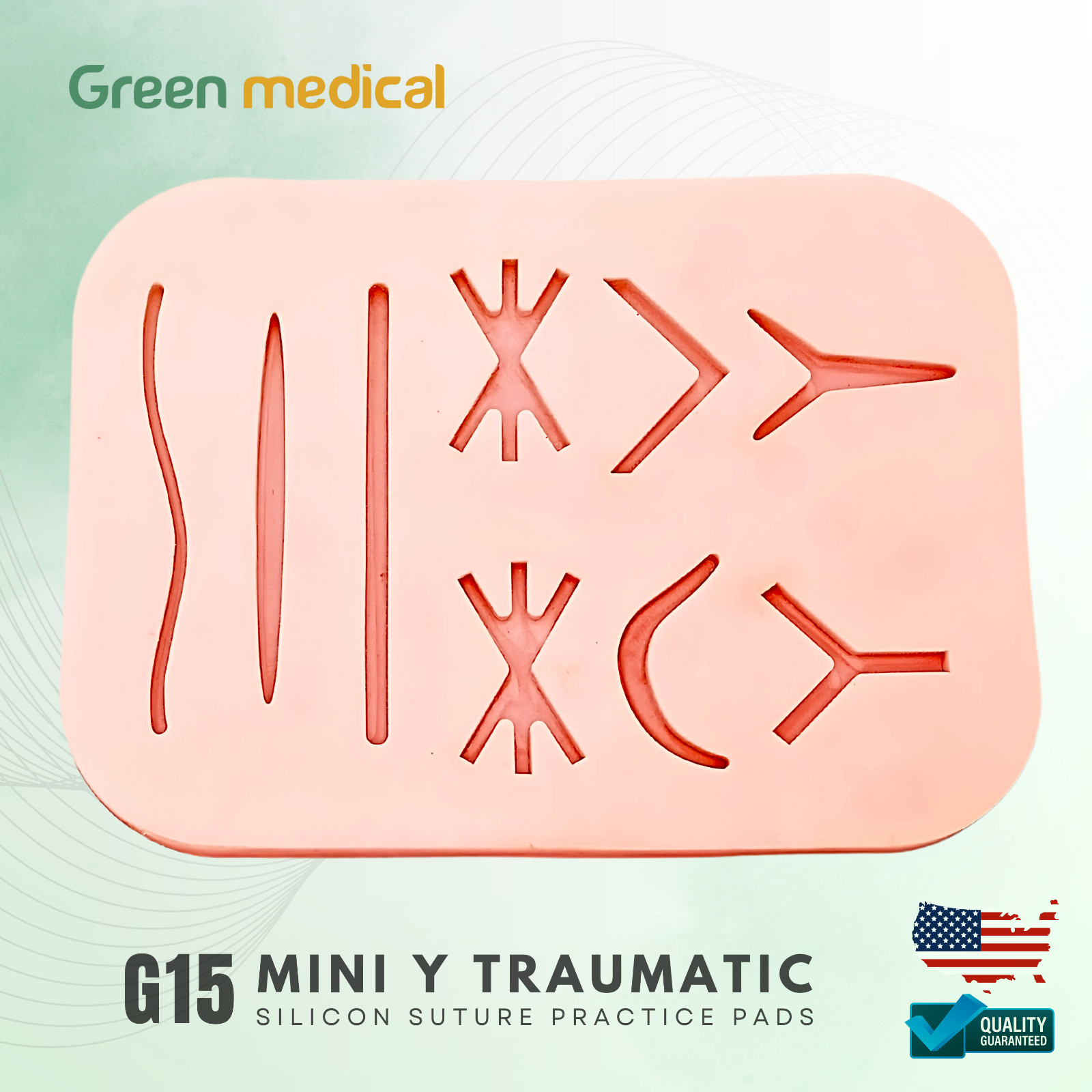 Mini Y Traumatic Silicon Suture Practice Pad G15 For The Medical Students