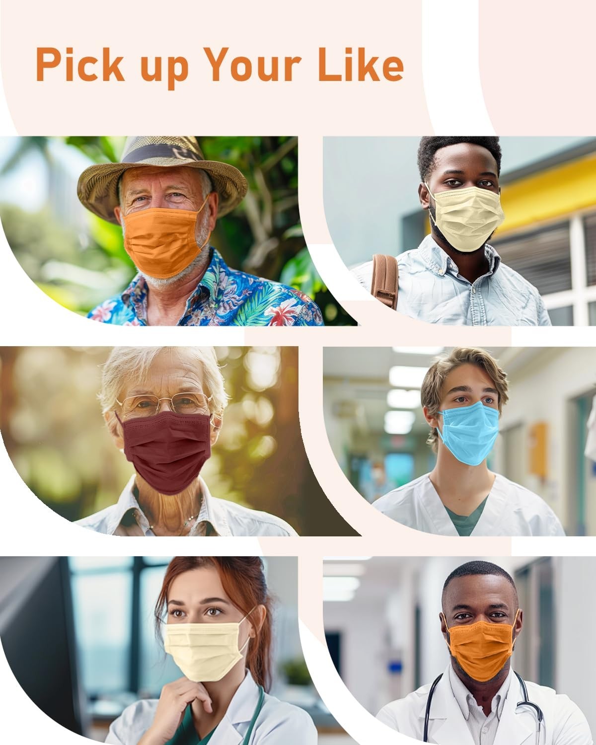 Luxury Disposable Face Masks – 4 Ply ASTM Level 3, 100 Pack, Revitalizing Aut…