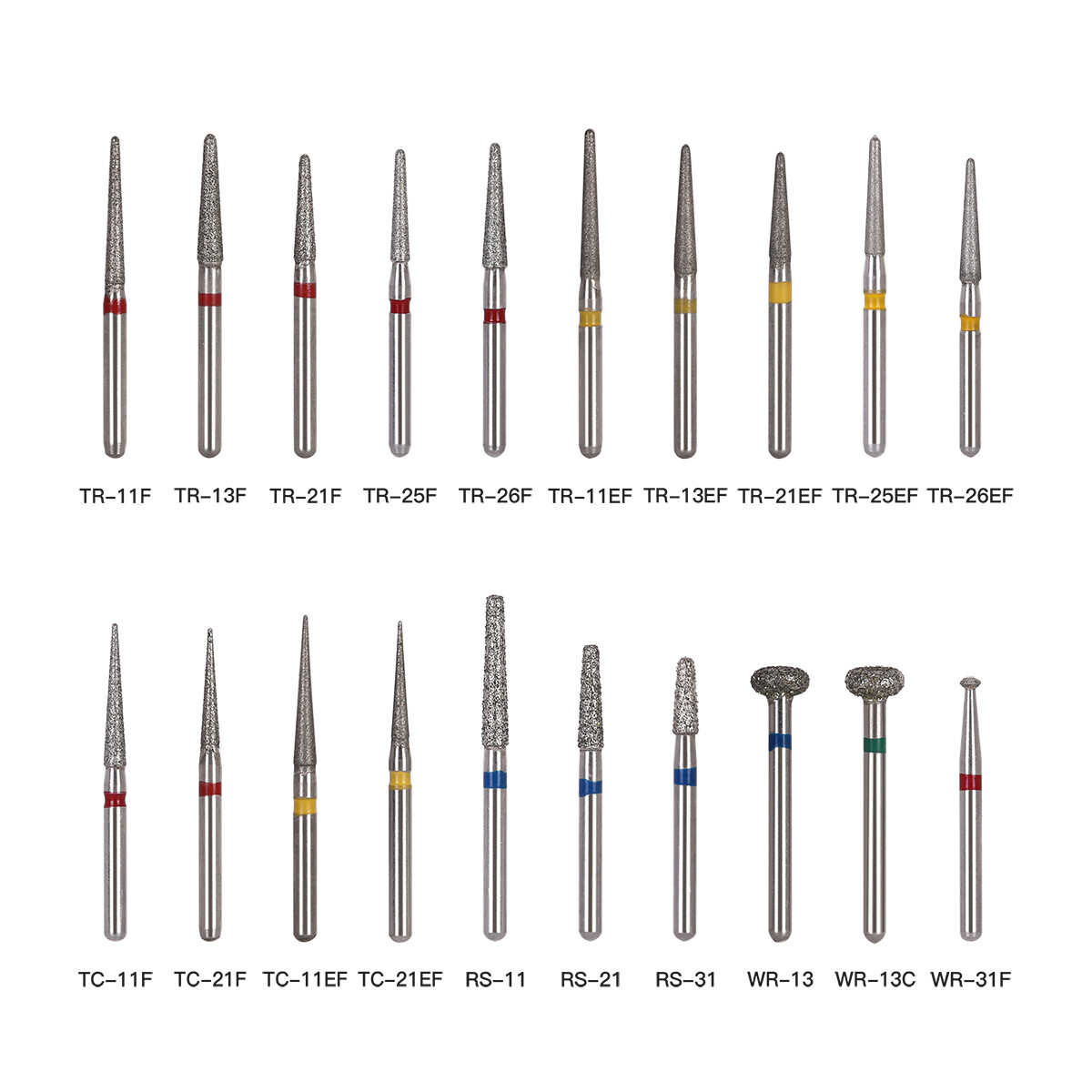 Dental Diamond Burs Drill FG 1.6mm Round Taper For High Speed Handpiece 5pc/Pack