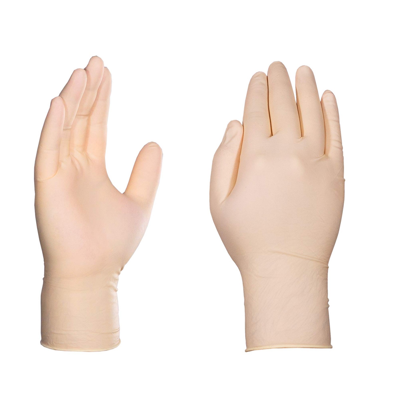 unisex adult 100 Gloves, Beige, Small Pack of