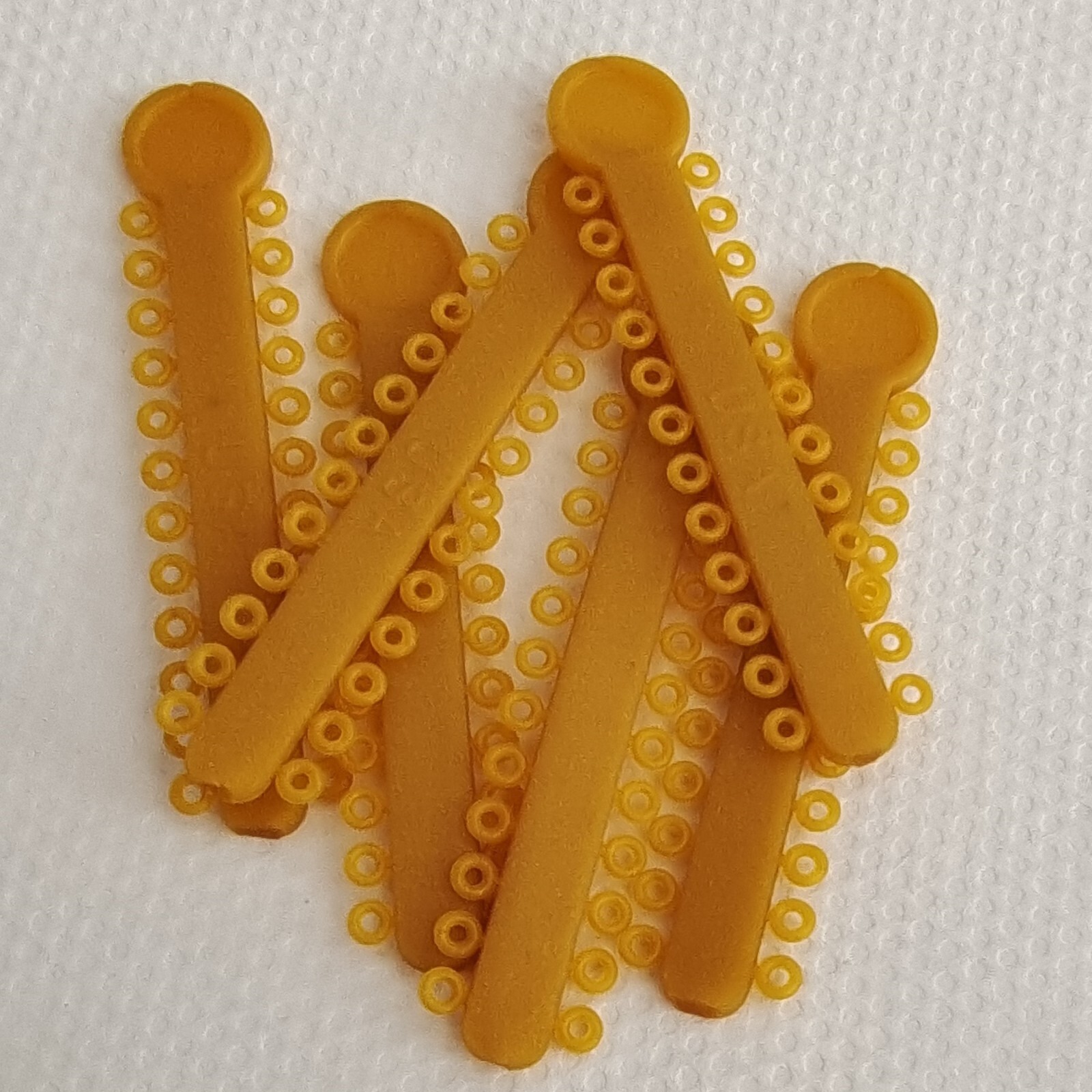 Dental Ligature Ties Orthodontics Elastic Golden Color Rubber Bands 1008Pcs/Pack