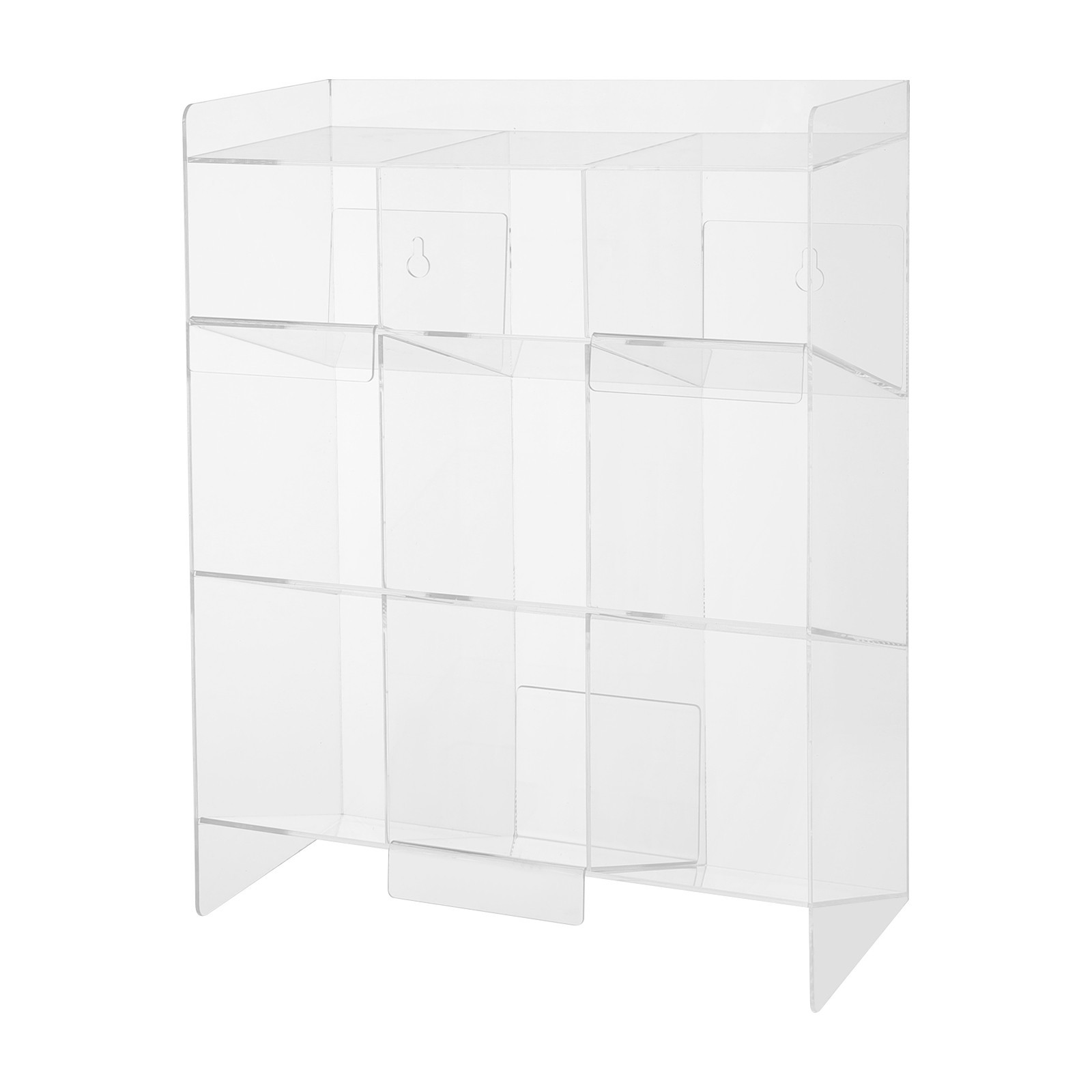 Test Tube Rack, 9 Compartment Lab Organizer, Acrylic Tube Rack, 12*5.5*16Inches