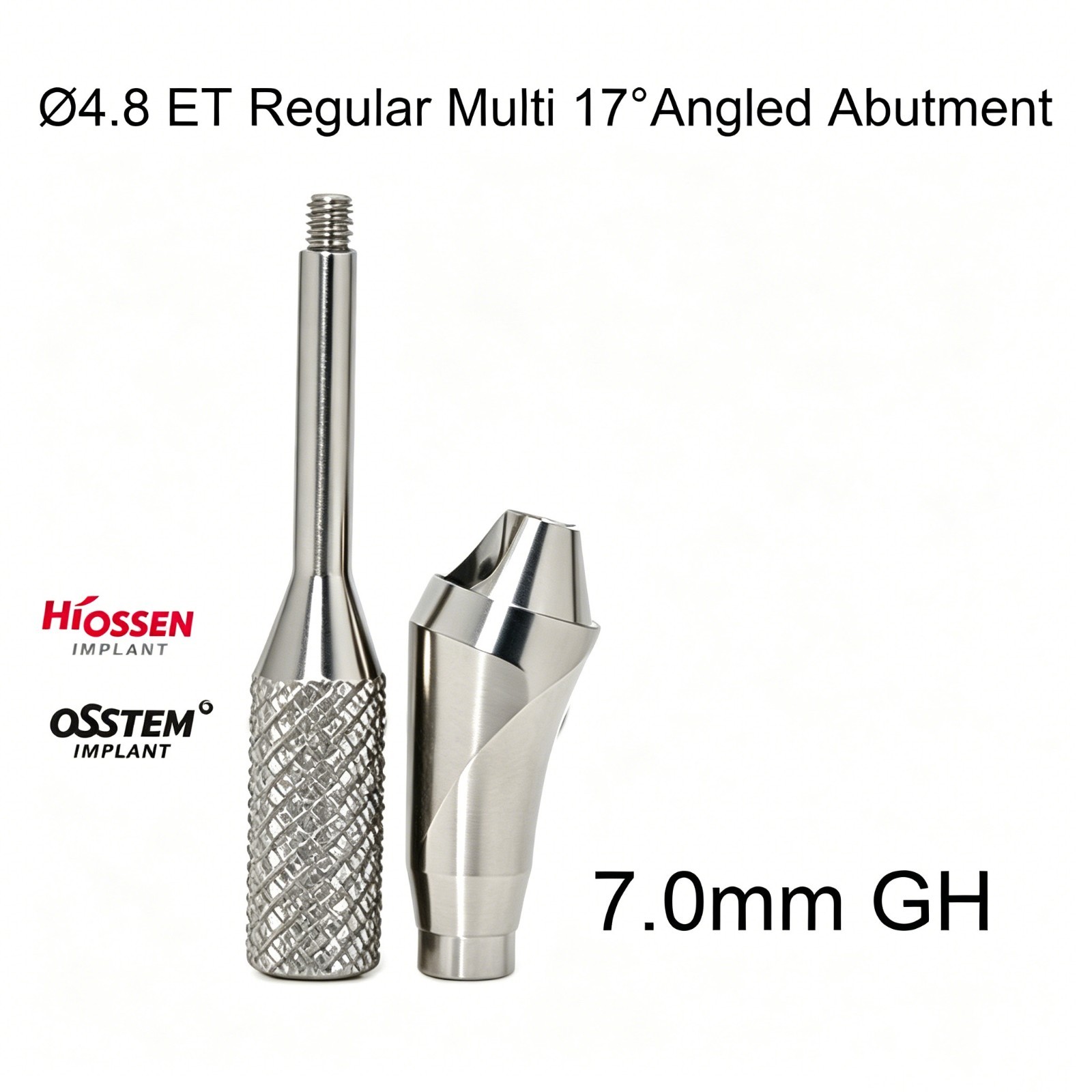 Dental Ti Multi unit Angled abutment MU 17° Hex fits Hiossen Osstem Mini/Regular