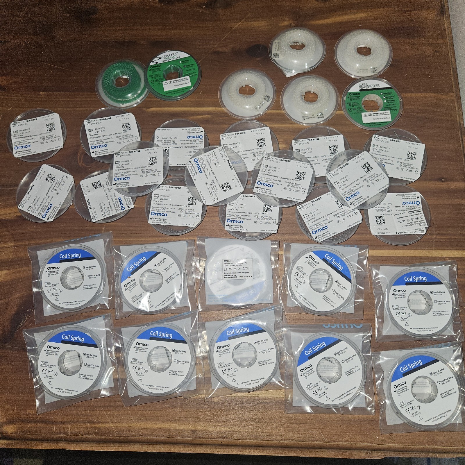 Ormco Orthodontic Surplus Lot 278 Packs Alias Bracket Alexander Archwire Tube