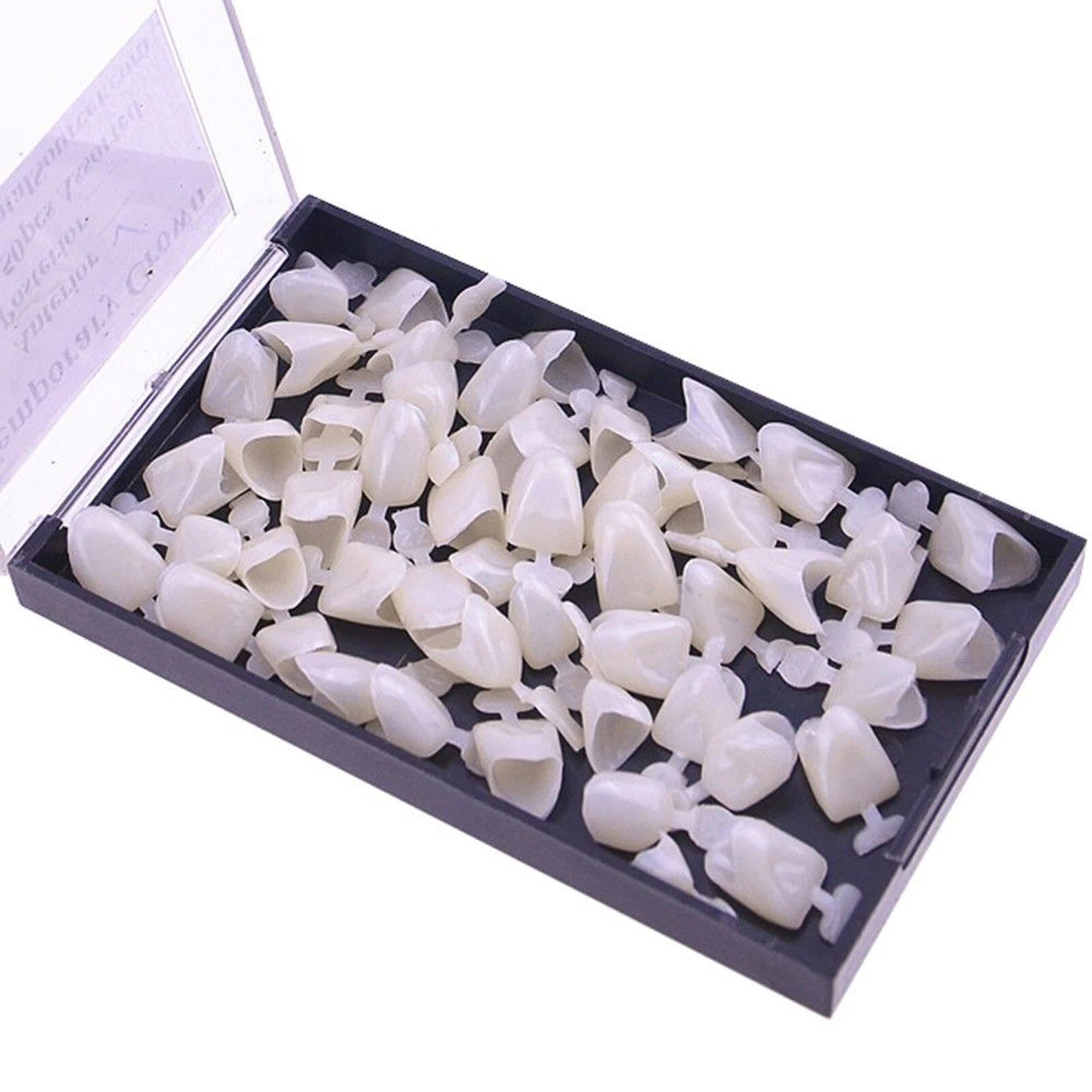 50Pcs/Box Dental Crown Veneers Anteriors Front Synthetic Resin Teeth Temporary