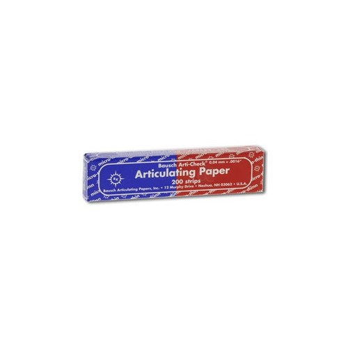 Bausch BK80 Arti-Check Articulating Paper Strips Straight Red/Blue .0016″ 200/Pk