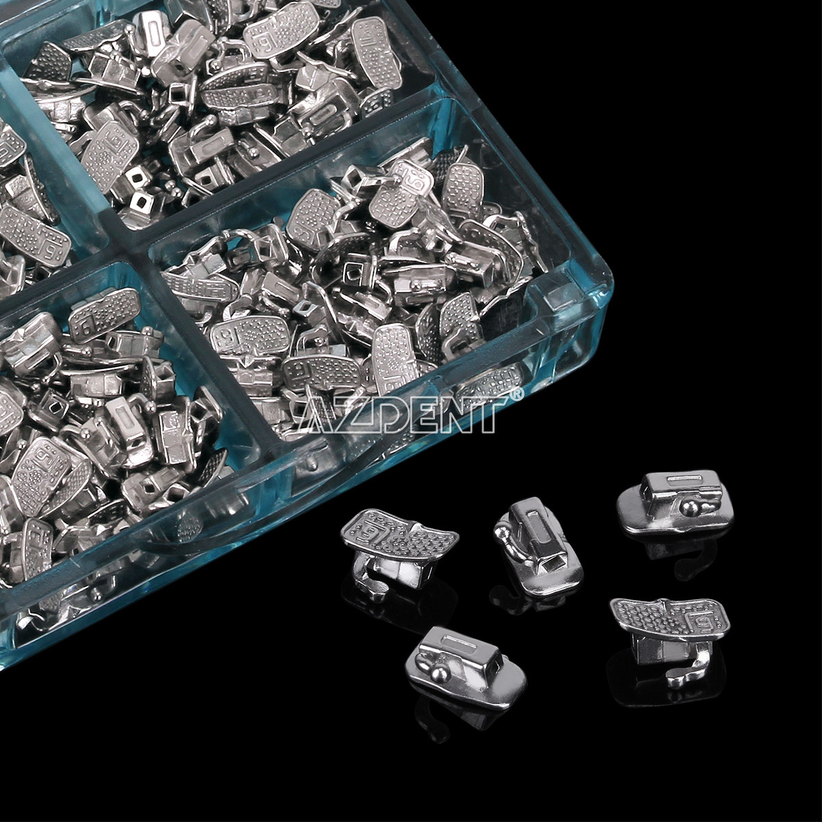 50 Sets AZDENT Dental Monoblock Buccal Tubes 1st Molar Roth 022 Bondable Non-Con