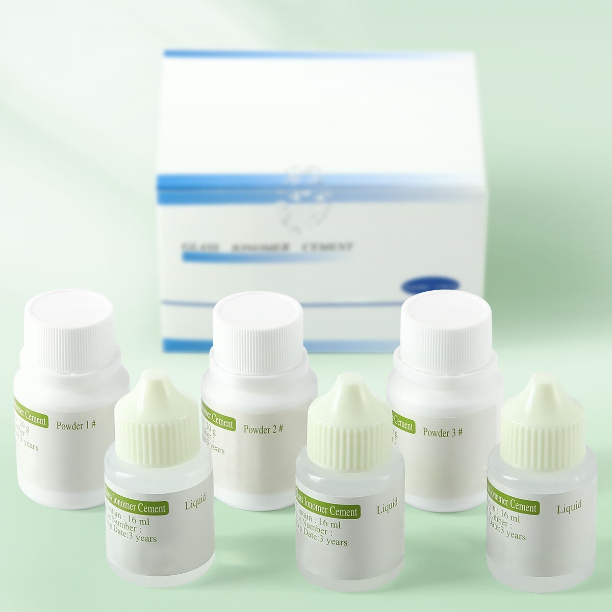 Dental Permanent Glass Ionomer Cement Crown Bridge fixing Lining Luting Glue