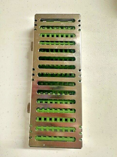 Hu-Friedy IMS Dental Instrument Sterilization Cassette Green Dentistry Small