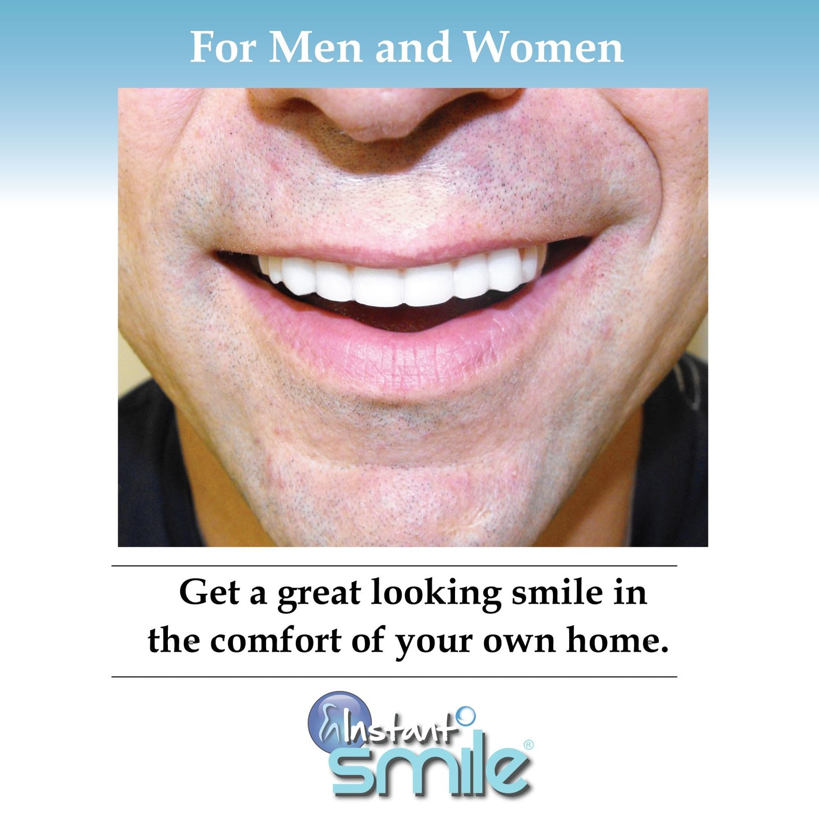 Instant Smile Comfort Fit Flex – Bright Shade – Upper 1 Count (Pack of 1)