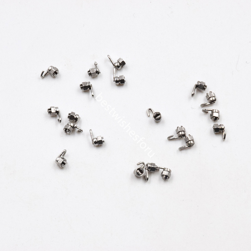Dental Orthodontic Crimpable Hook Torque Spring Lingual Buttons Long Short Stop