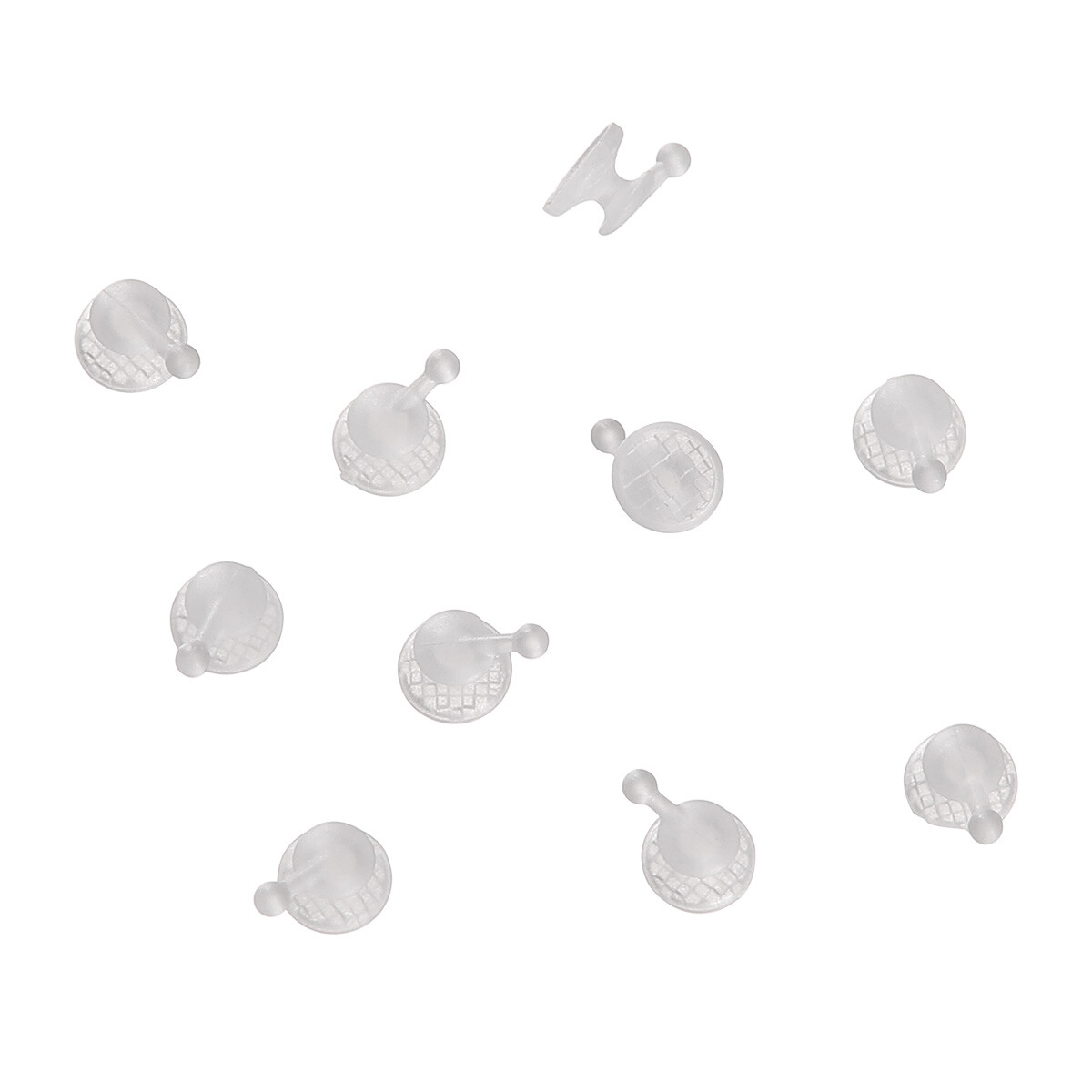 AZDENT Dental Orthodontic Composite Clear Ceramic Lingual Buttons for Bondable