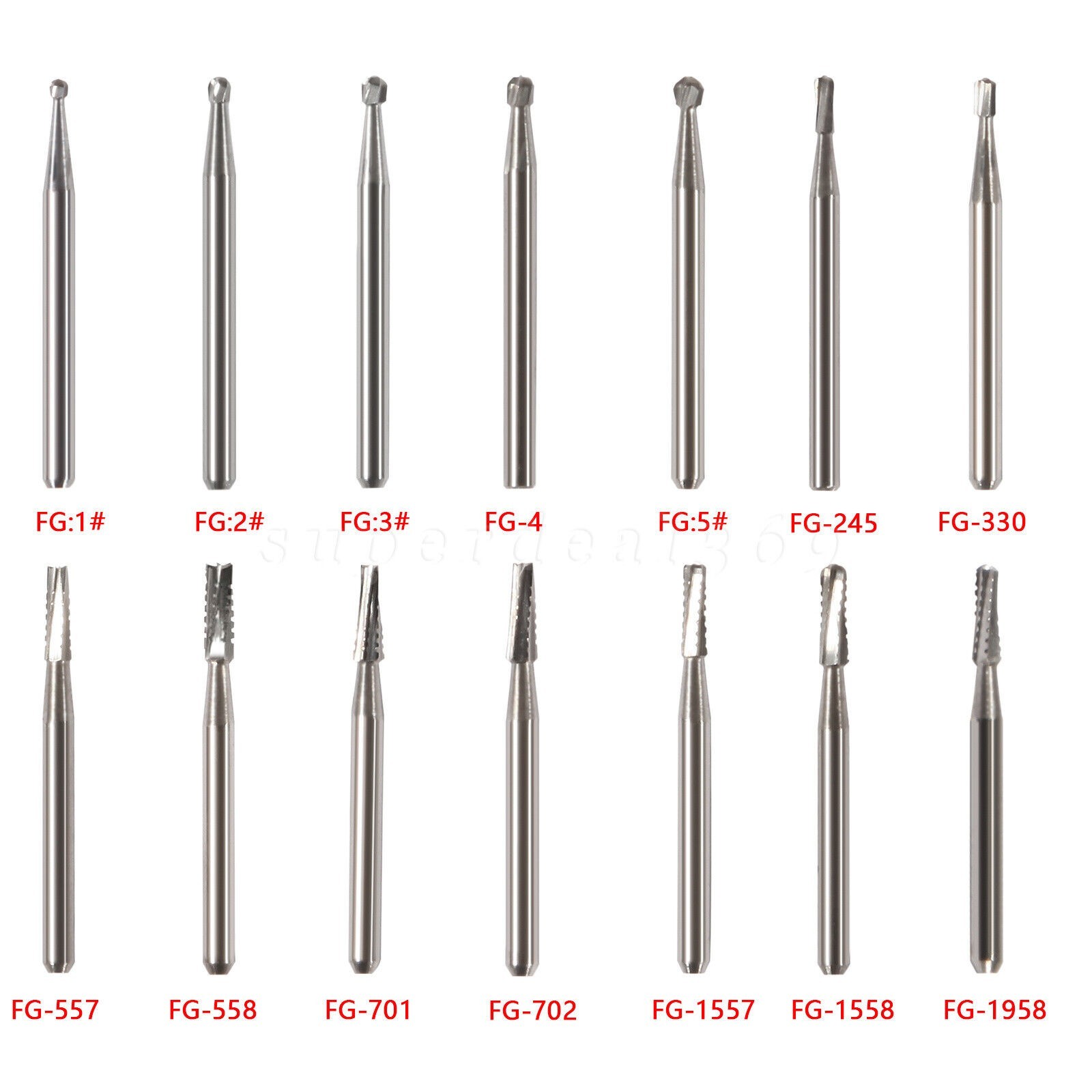 Dental Surgical Tungsten Carbide Steel Burs Drills for High Speed Handpiece FGOS