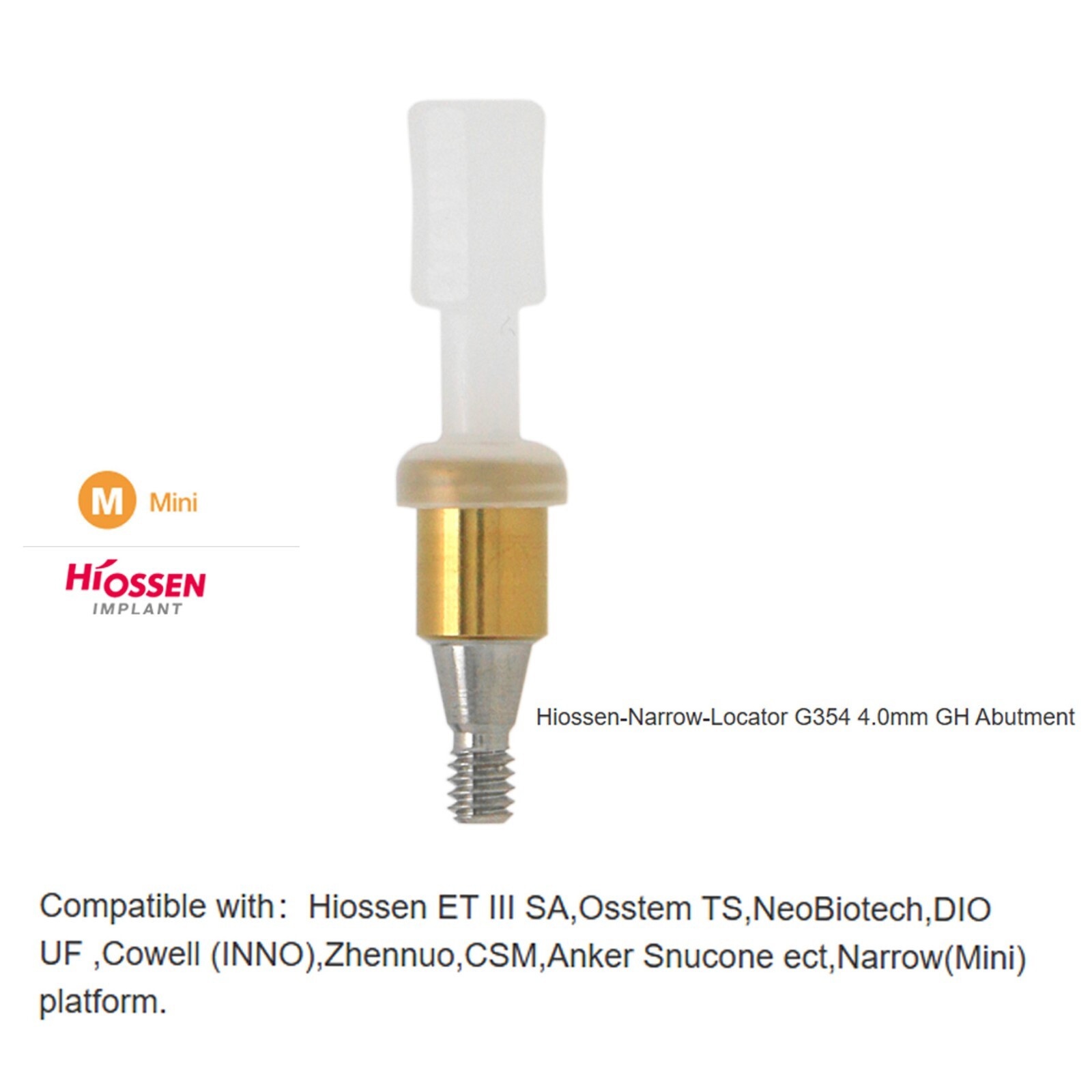 US Hiossen ET Overdenture Locator Abutment Compatible Mini/standard Implants