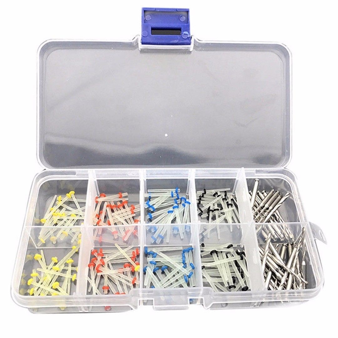 160 Pcs Dental Glass Quartz Fiber Post Single Refilled Package + 32 Pcs Drills