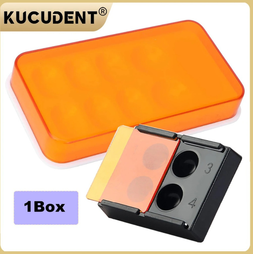 1pc Dental Resin Shading Box 4 Hole Veneer Storage Light Case for Dentist Tools