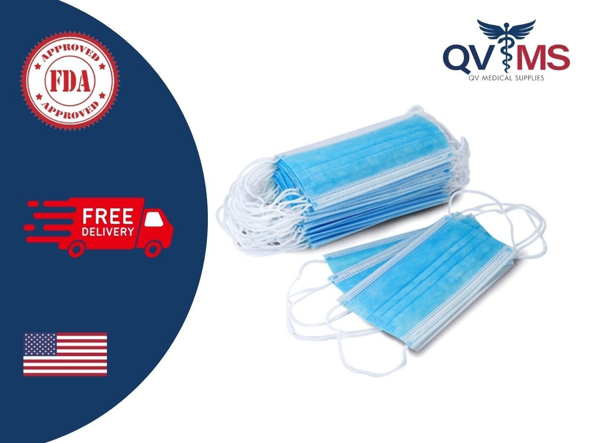 Disposable Face Mask Non-Medical Surgical 3-Ply Ear loop Face Cover Hydrophic PP