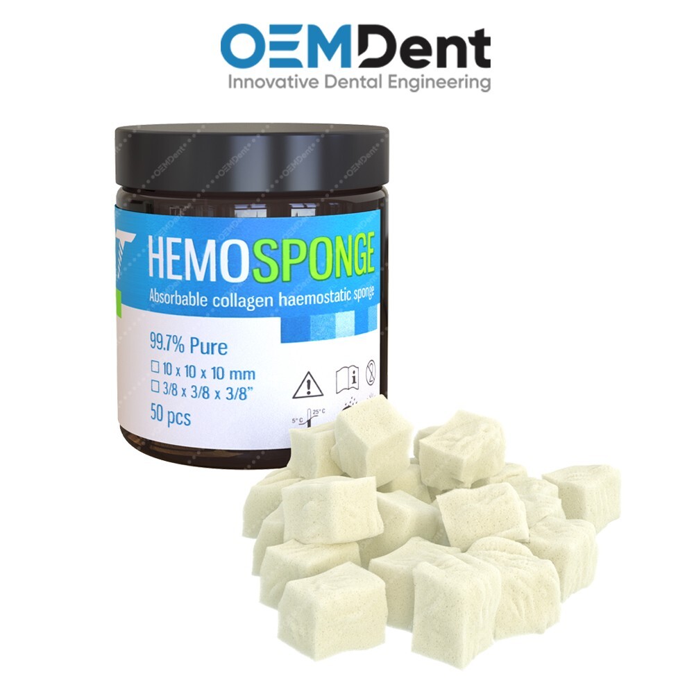 GDT Hemosponge Non-Sterile Absbable Dental Haemostatic Tampon Sponge Gelatin