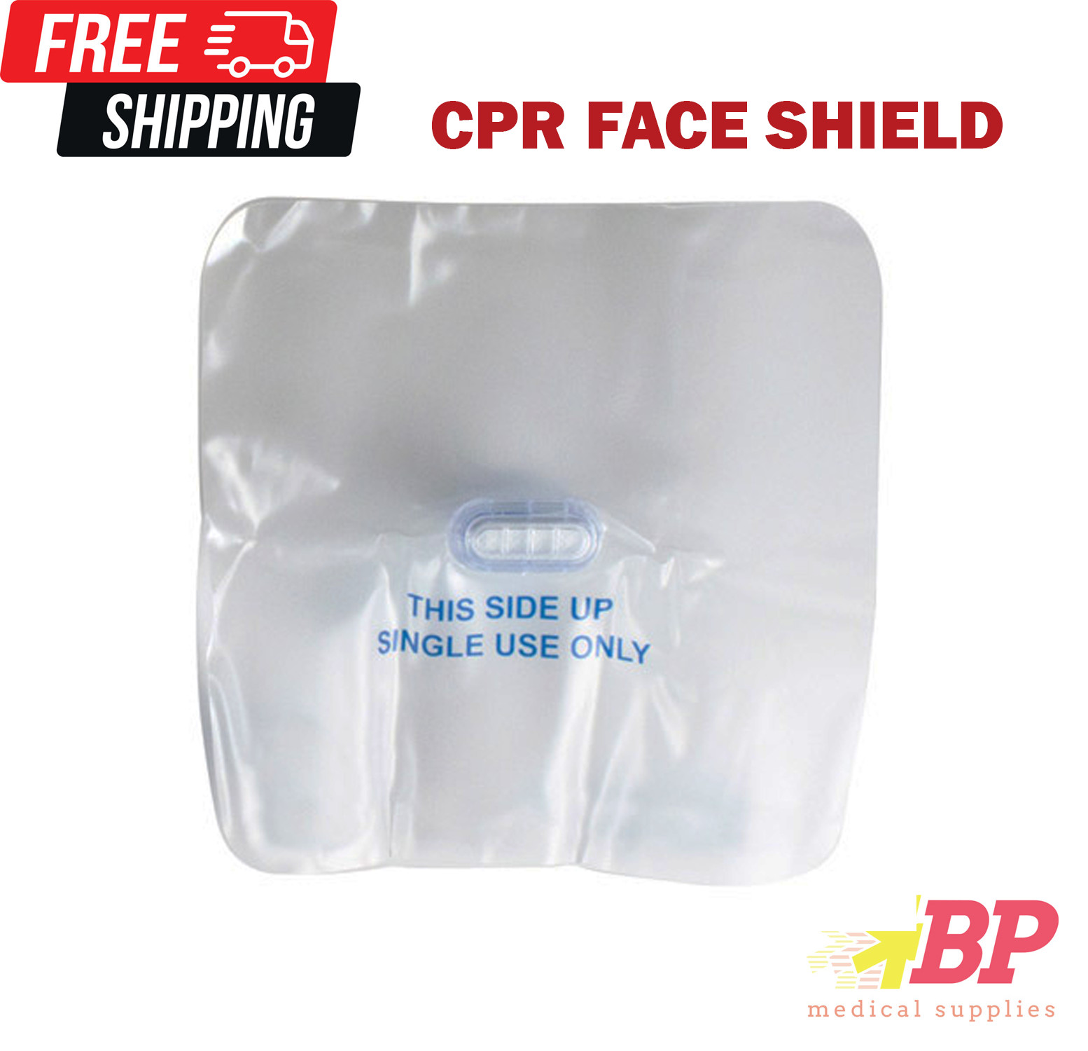 Ever Ready 1800061 CPR Face Shield with One-Way Valve – 20CT