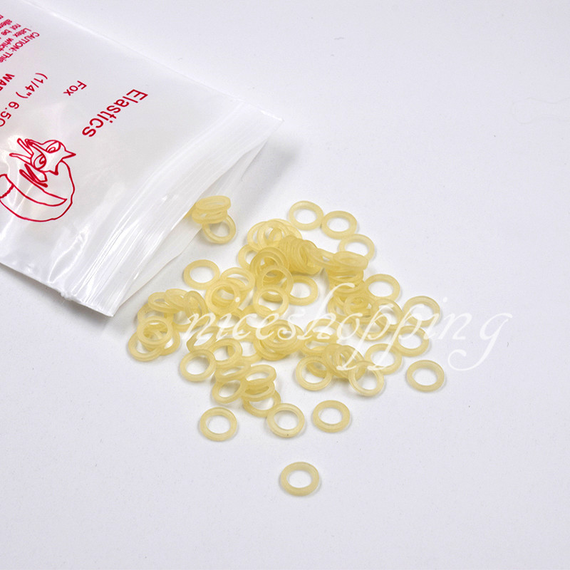 50 Packs Dental Orthodontic Elastic Rubber Bands 1/4” Fox 6.5 oz ZOO Fox